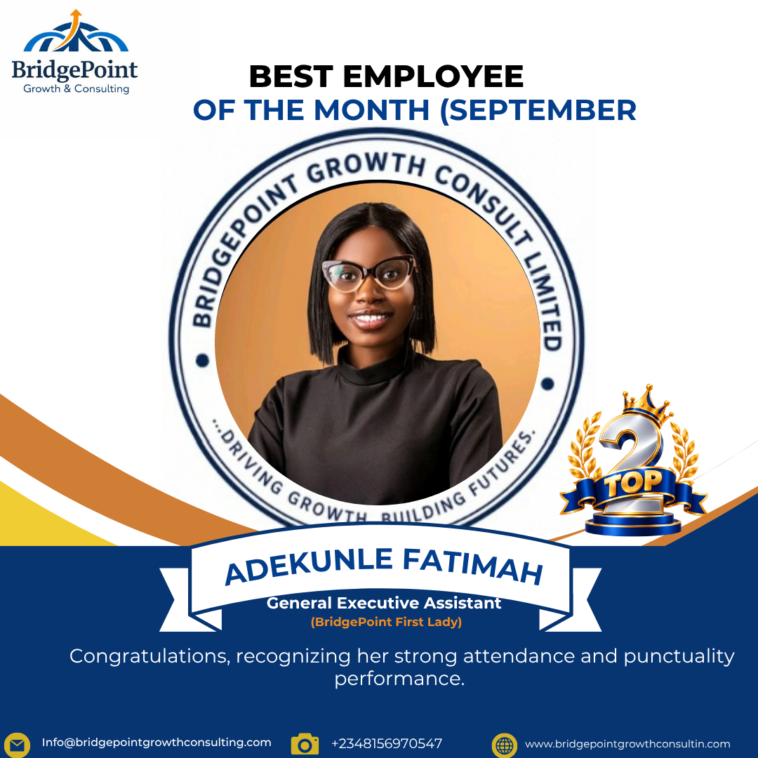 BridgePoint employee recognition award